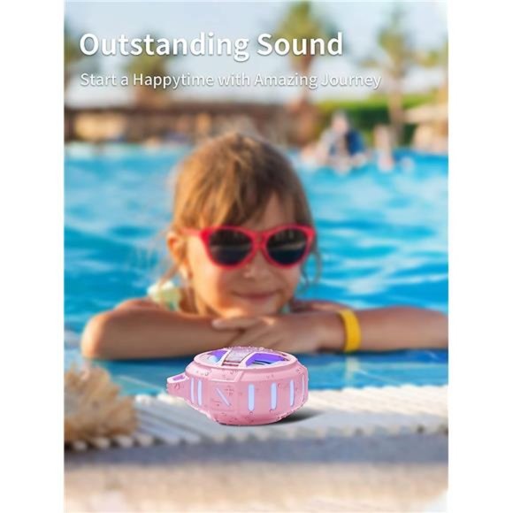 Bluetooth Shower Speaker, IPX7 Waterproof Portable Wireless Small Speakers - Picture 3 of 5